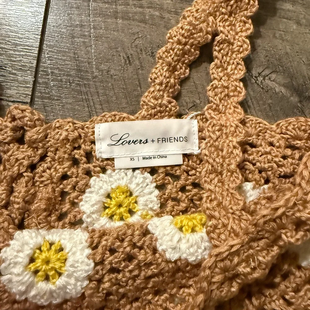 NWT Revolve Lovers + Friends Crochet Daisy Two Piece Set - Picture 4 of 6